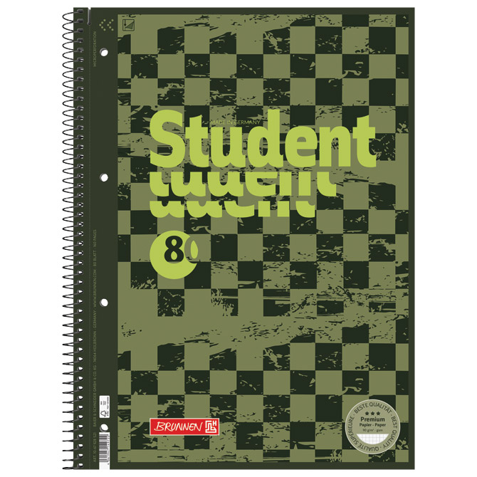 Blok kolegij A4 karo  80L perforacija+4rupe Fast Wheels Brunnen 10-67928 521 Cijena