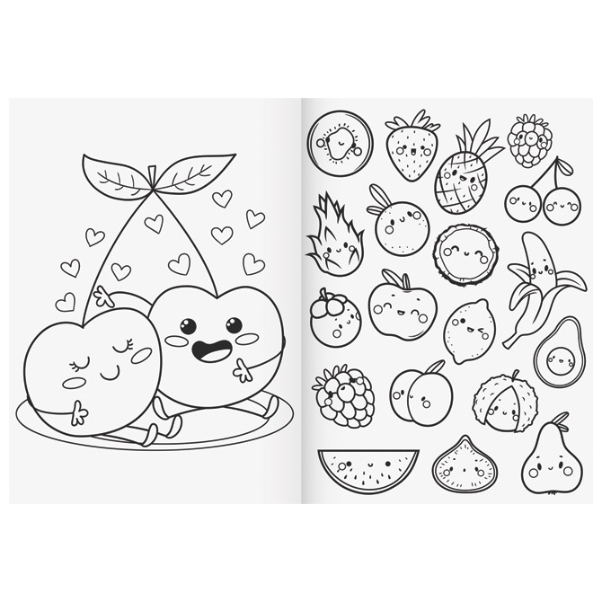 Bojanka B5 16L+naljepnice Fruity Love Brunnen 10-48124 522 Cijena