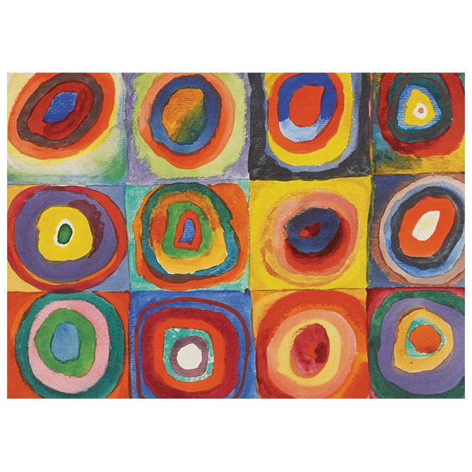 Puzzle 1000 kom tuba ART.12 Wassily Kandinsky “Squares with concentric circles” Interdruk Cijena