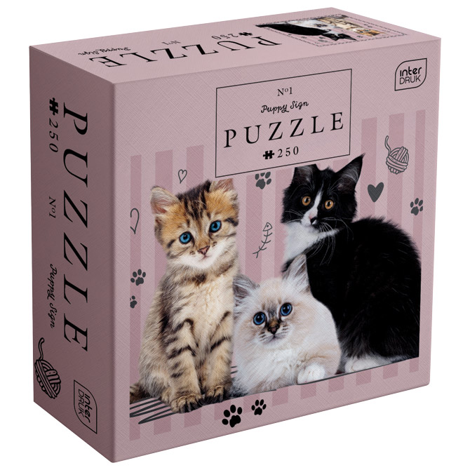 Puzzle 250 kom Puppy Sign Cats Interdruk Cijena
