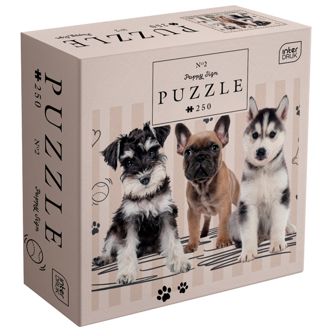 Puzzle 250 kom Puppy Sign Dogs Interdruk Cijena