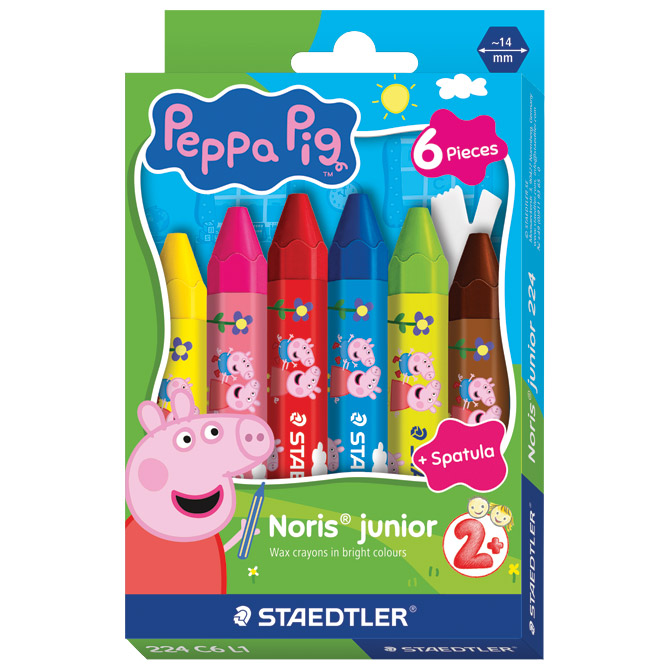 Boje voštane 6boja jumbo Noris Junior Peppa Pig Staedtler 224 C6 L1 Cijena