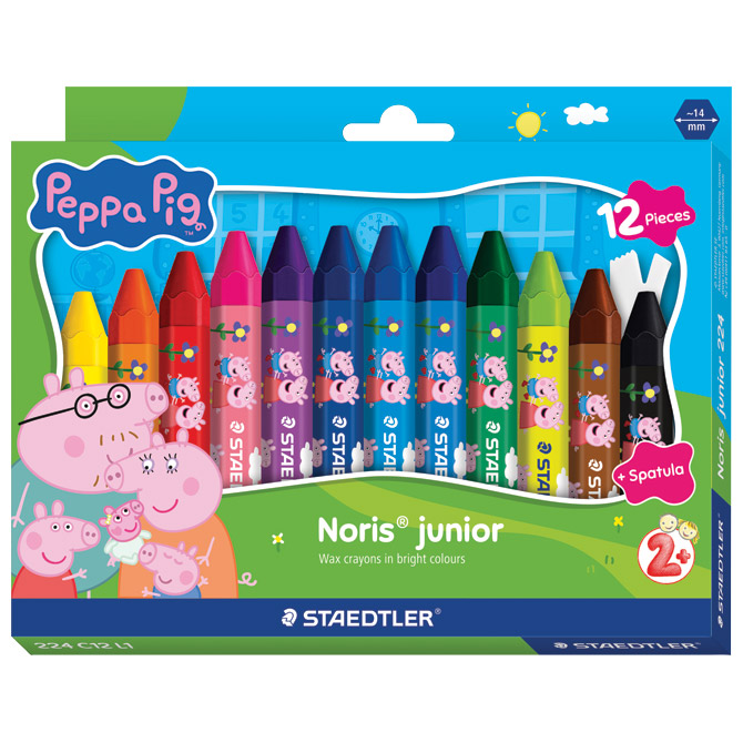 Boje voštane 12boja jumbo Noris Junior Peppa Pig Staedtler 224 C12 L1 Cijena