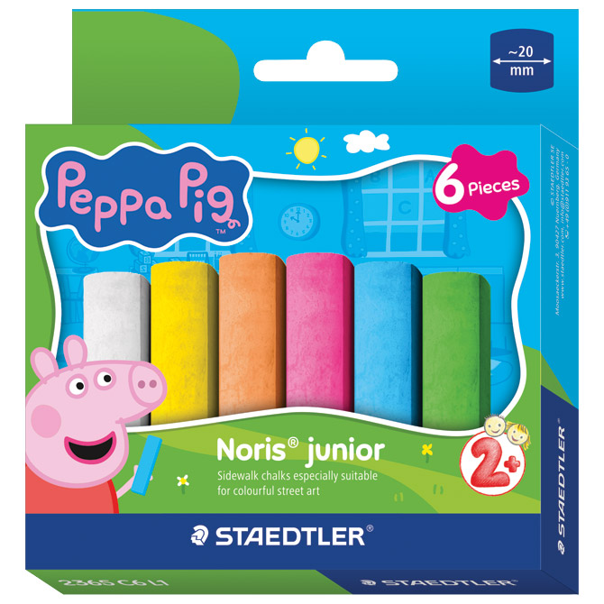 Kreda četvrtasta jumbo 6boja Noris Junior Peppa Pig Staedtler 2365 C6 L1 Cijena