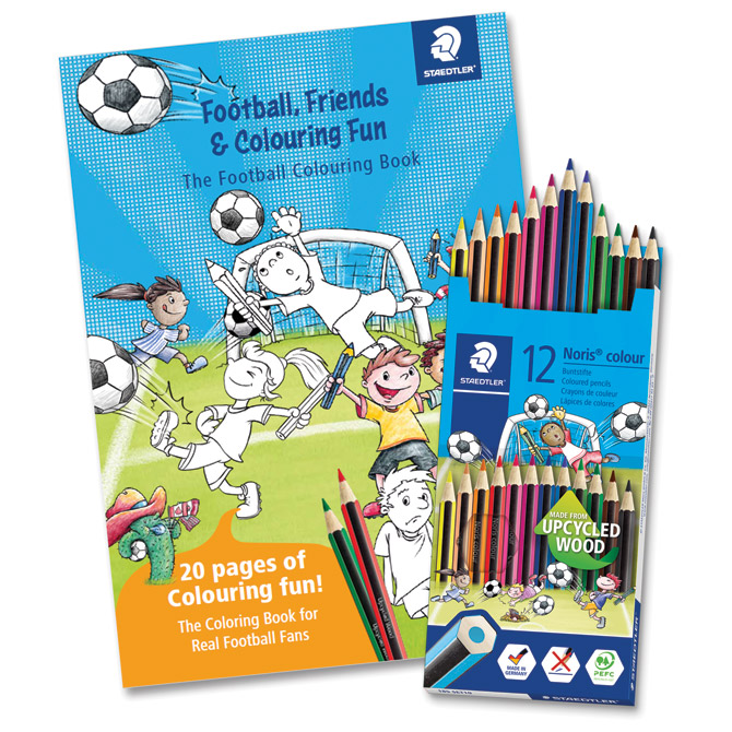 Boje drvene 12boja Noris colour+bojanka “Nogomet” Staedtler 185 SET10 blister Cijena