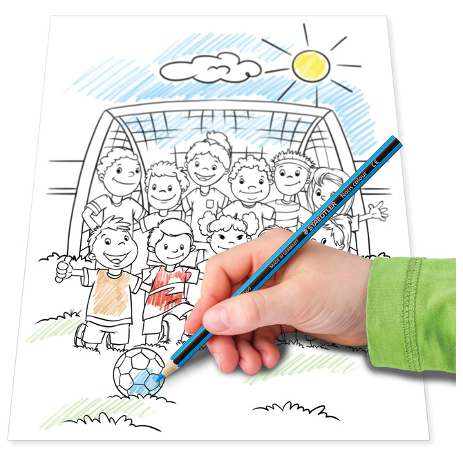 Boje drvene 12boja Noris colour+bojanka “Nogomet” Staedtler 185 SET10 blister Cijena