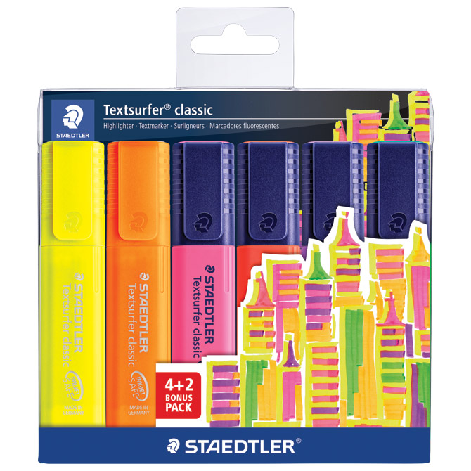 Signir 1-5 mm classic Staedtler 364 SWP6P 6boja (4+2gratis) blister Cijena