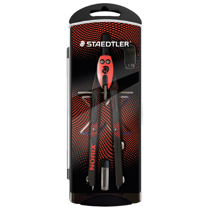 Šestar s preciznim podešavanjem Norix Staedtler 555 01-24 crveni blister Cijena