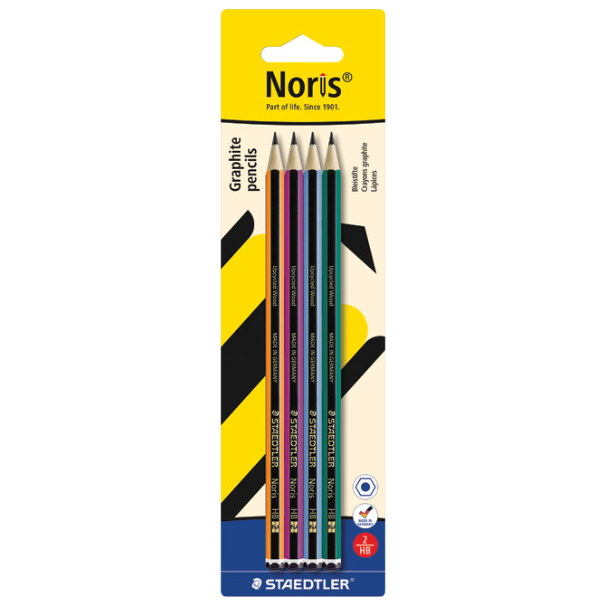 Olovka grafitna HB Noris Colour pk4 Staedtler 120-S BK4 blister Cijena