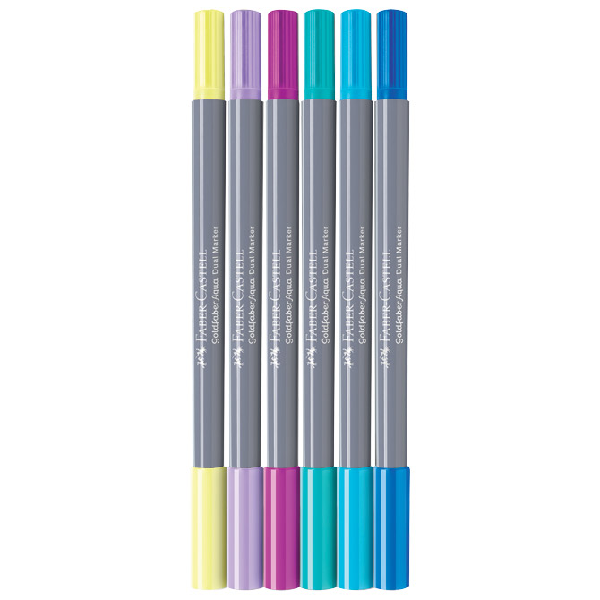 Marker obostrani akvarel  6 boja Seashell Goldfaber Faber Castell 164510 sortirano blister Cijena