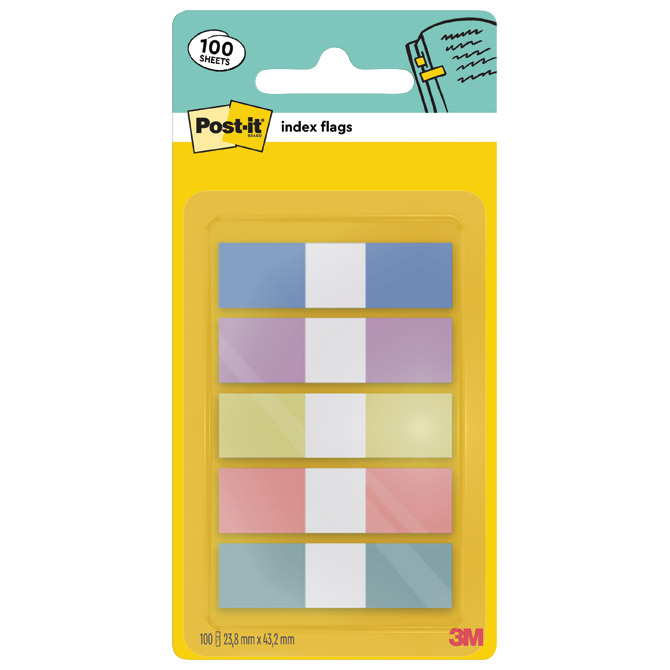 Zastavica 11,9x43,2 mm 5 bojax20 L Post-it 3M.683 -5PASTEL pastelne boje sort Cijena
