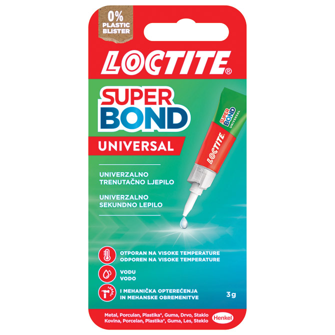 Ljepilo trenutačno  3g Loctite Super Bond Henkel 2994678 blister Cijena