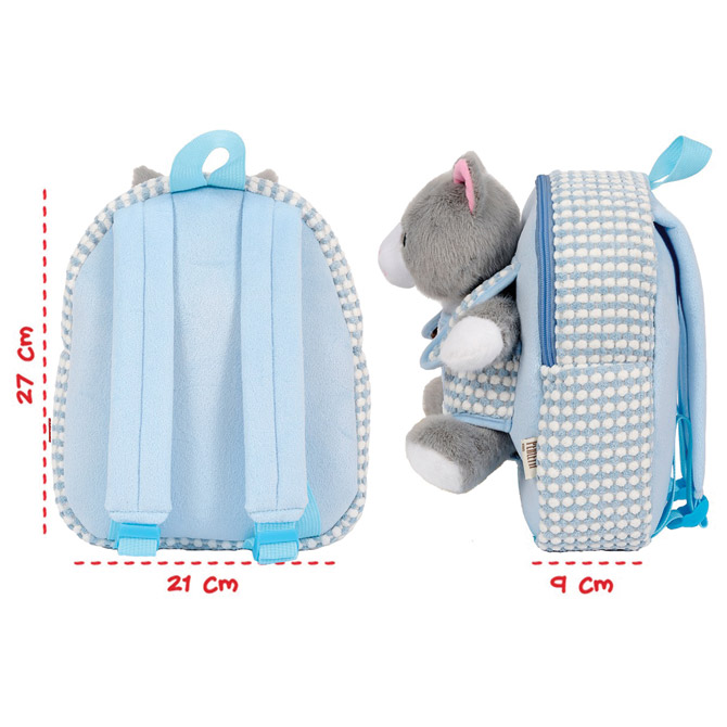 Ruksak mini s odvojivim plišancem Silver Cat Perletti 13907 Cijena