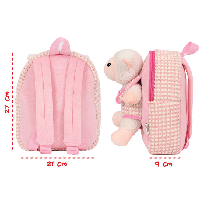 Ruksak mini s odvojivim plišancem Bianca Sheep Perletti 13908 Cijena
