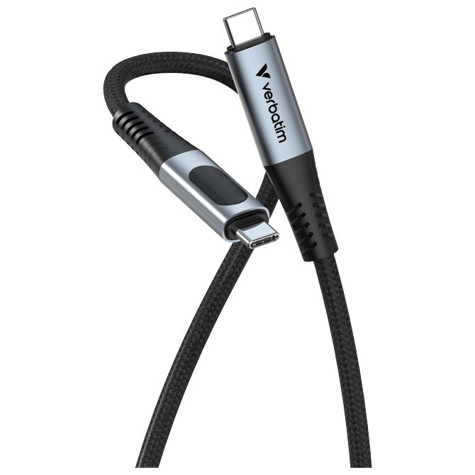 Kabel magnetski s zaslonom USB-C na USB-C 100W 120 cm Verbatim 31848 crni Cijena