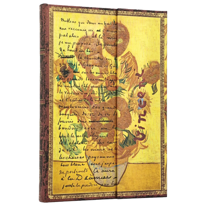 Notes 12,5x18 cm-midi crte  72 L magnet Van Gogh, Sunflowers Paperblanks  PB1520-9 Cijena