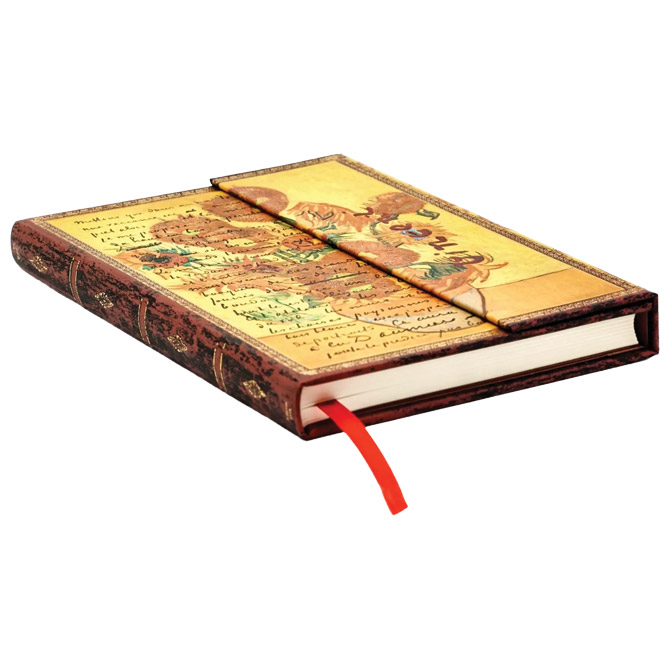 Notes 12,5x18 cm-midi crte  72 L magnet Van Gogh, Sunflowers Paperblanks  PB1520-9 Cijena