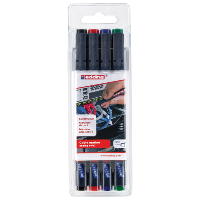 Marker za pisanje po kablovima 0,3 mm Edding 8407/4 Cijena