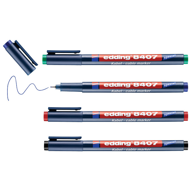 Marker za pisanje po kablovima 0,3 mm Edding 8407/4 Cijena