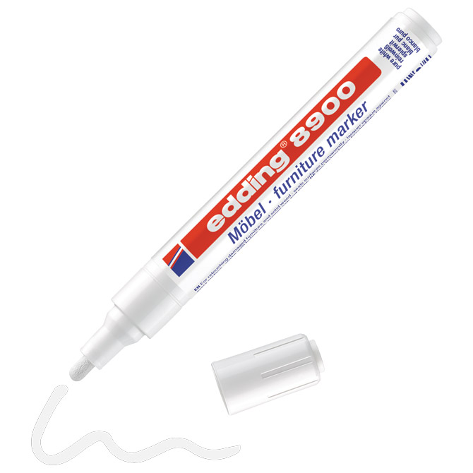 Marker za namještaj Edding 8900/1 bijeli blister Cijena