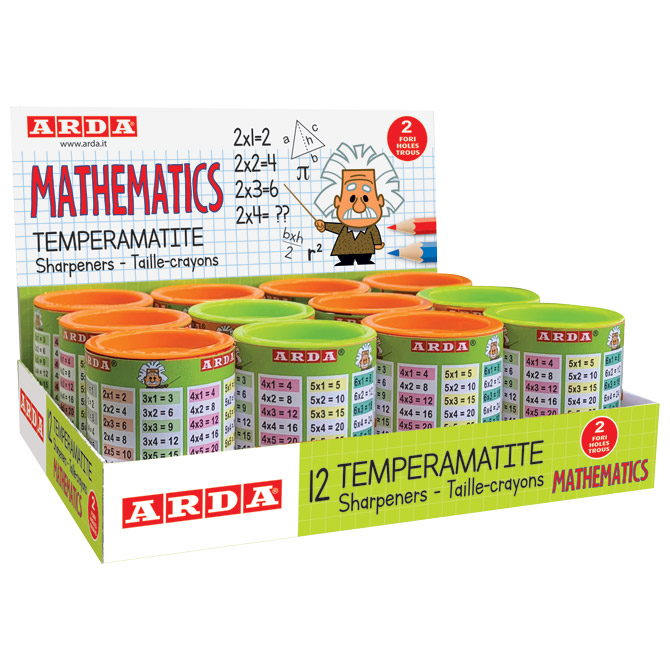 Šiljilo pvc s pvc kutijom 2rupe  Matthematics Arda 825MSC sortirano Cijena