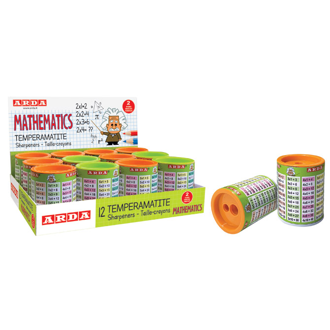 Šiljilo pvc s pvc kutijom 2rupe  Matthematics Arda 825MSC sortirano Cijena