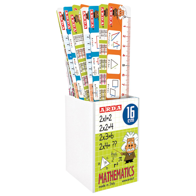 Ravnalo pvc 16 cm Mathematics Arda 28917MBAR sortirano Cijena