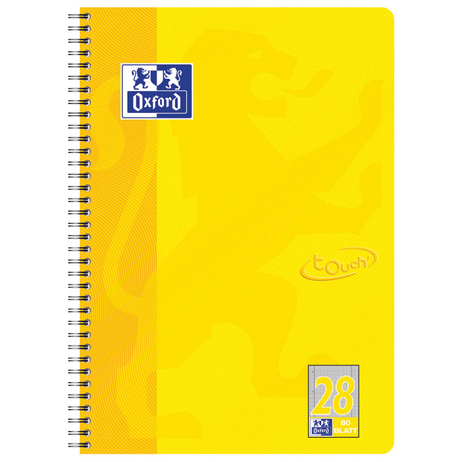 Blok kolegij A4+ karo 80L perforacija+4rupe Touch Oxford 400086495 žuti Cijena
