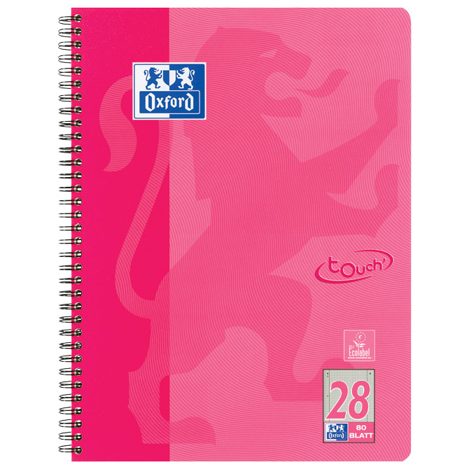 Blok kolegij A4+ karo 80L perforacija+4rupe Touch Oxford 400086496 rozi Cijena