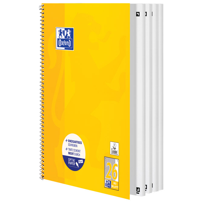 Blok kolegij A4+ karo 80L perforacija+4rupe Classic Oxford 100050356 tamnožuti Cijena
