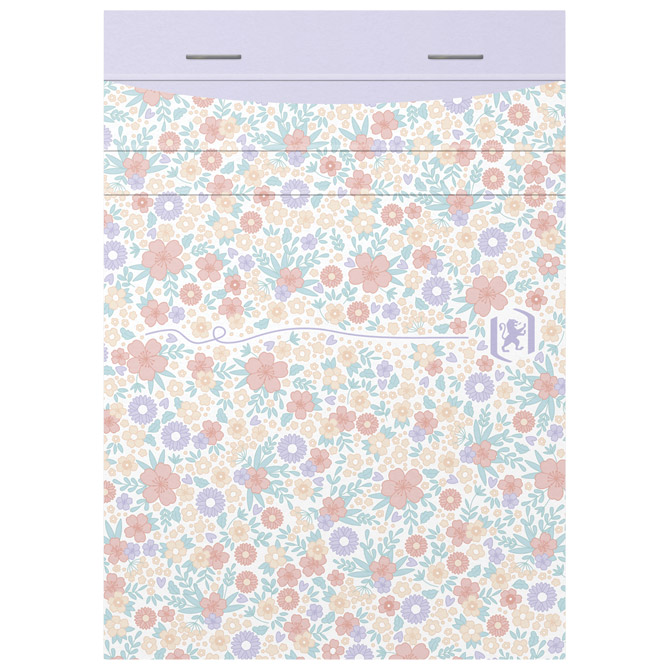 Blok za bilješke A6 crte 80L s naslovnicom Floral pastel Oxford 400094827 sort Cijena