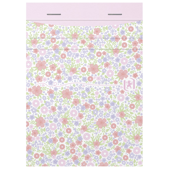 Blok za bilješke A6 crte 80L s naslovnicom Floral pastel Oxford 400094827 sort Cijena