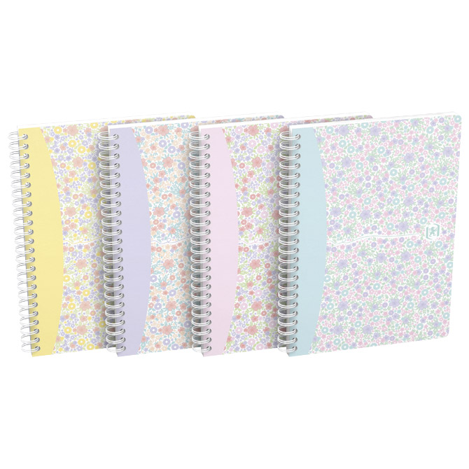 Blok kolegij A5 crte  60L Floral pastel Oxford 400094953 sort Cijena
