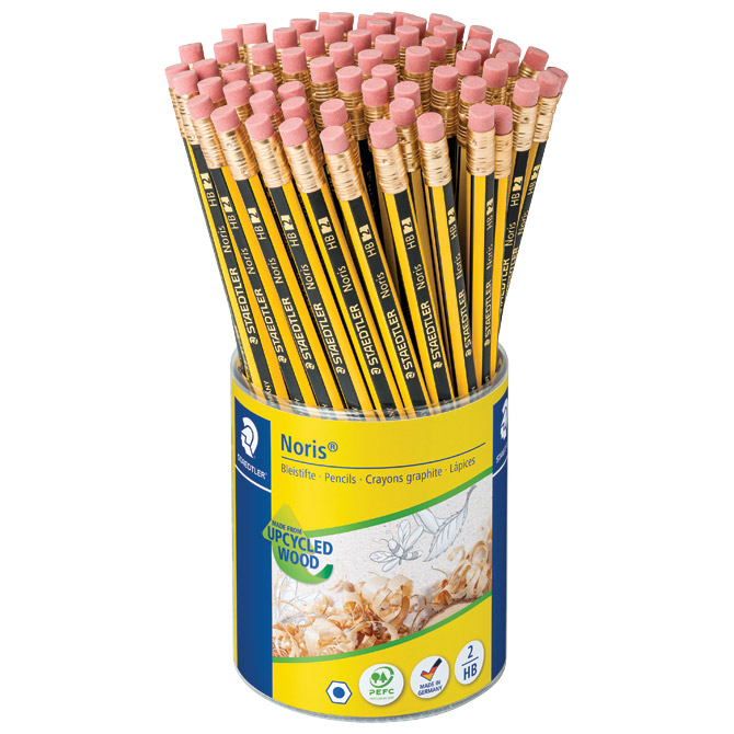 Olovka grafitna HB s gumicom Noris u čaši pk72 Staedtler 122 KP72 Cijena