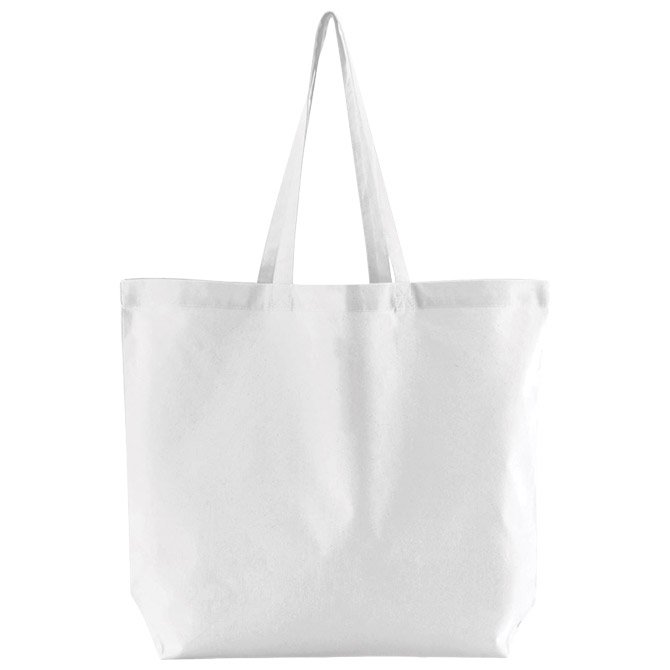 Vrećice za kupovinu pamučna 35x39x13.5 cm duge ručke Maxi Beechfield W165  bijela Cijena