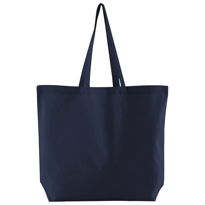 Vrećice za kupovinu pamučna 35x39x13.5 cm duge ručke Maxi Beechfield W165  tamnoplava Cijena