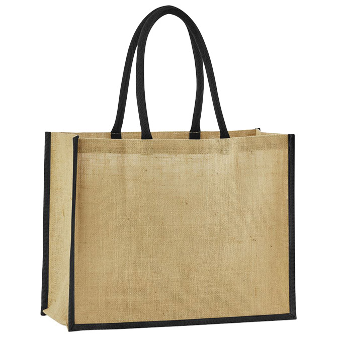 Vrećice za kupovinu juta 42x33x19 cm Beechfield W470 natur/crna Cijena