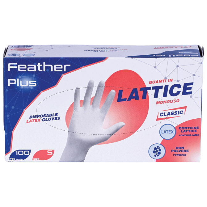 Pribor za čišćenje-rukavice latex-s puderom Feather pk100 bijele S Cijena