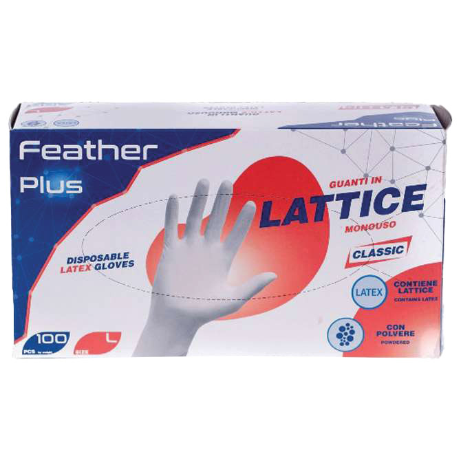 Pribor za čišćenje-rukavice latex-s puderom Feather pk100 bijele L Cijena