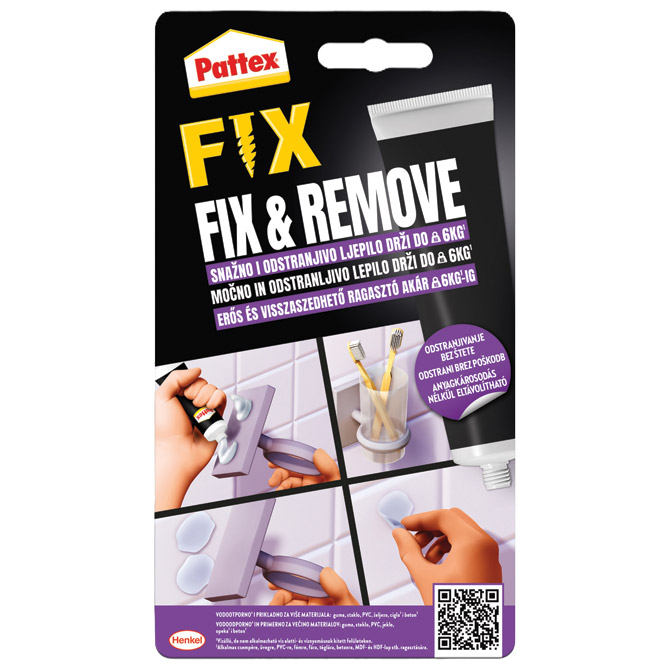 Ljepilo višenamjensko tuba 44g Pattex Fix&Remove Henkel 3042941 blister Cijena