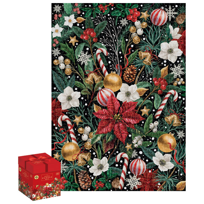 Puzzle 1000 kom Christmas “Christmas Flowers” Interdruk Cijena