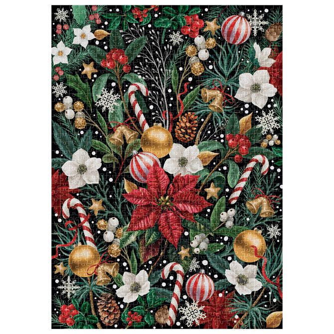 Puzzle 1000 kom Christmas “Christmas Flowers” Interdruk Cijena