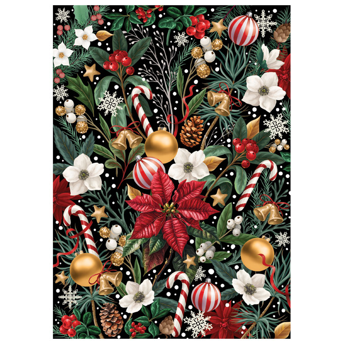 Puzzle 1000 kom Christmas “Christmas Flowers” Interdruk Cijena