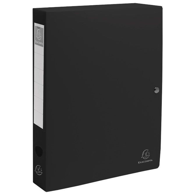 Mapa s gumicom hrbat-40mm A4 pp Exacompta Titane 59730E sort Cijena