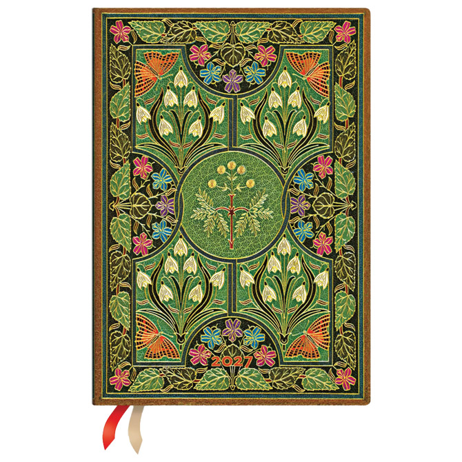 Planer tjedni 2027-12,5x18cm-midi horiz. s gumicom Poetry in Bloom Paperblanks DE1925-2 Cijena