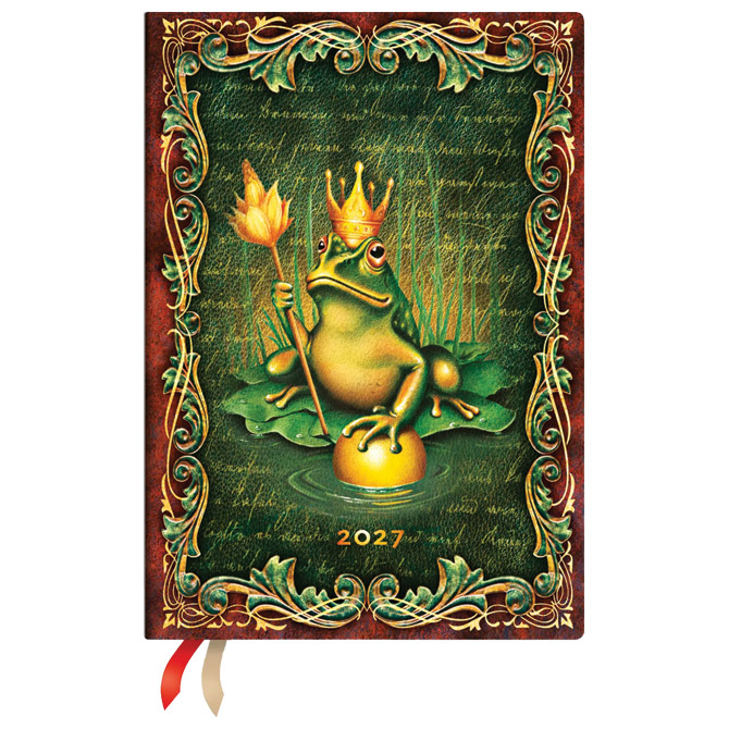 Planer tjedni 2027-12,5x18cm-midi horiz. s gumicom Frog Prince Paperblanks DE1927-6 Cijena