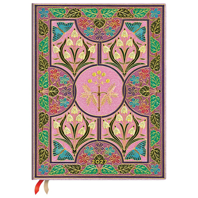 Planer tjedni 2027-17,5x22,5cm-ultra vertikalni s gum. Mimosa Paperblanks Flexi FE2018-0 Cijena