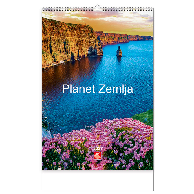 Kalendar “Planet Zemlja 2027” 13 listova, spirala KAL. Cijena