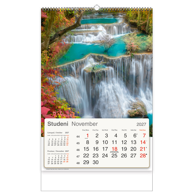 Kalendar “Planet Zemlja 2027” 13 listova, spirala KAL. Cijena
