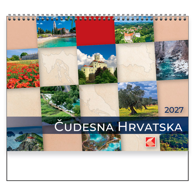 Kalendar “Čudesna Hrvatska” spirala KAL. Cijena